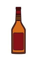 alcoholic beverage bottle icon vector illustration design