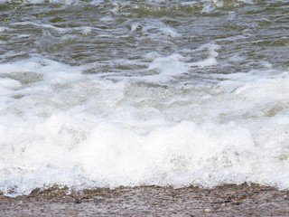 View at Clean Tranquil Water Surface Reflection with Small Waves