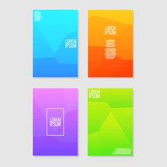 Modern Minimalistic Abstract Flyer Poster or Banner Vector Template