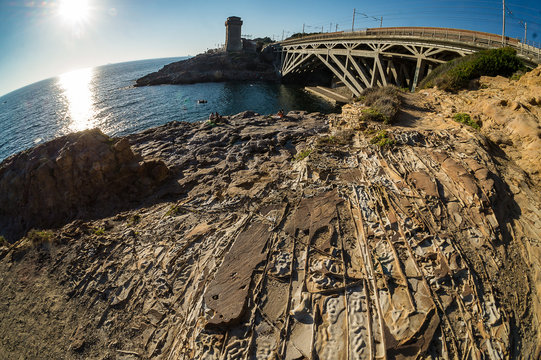 scogliera del mediterraneo