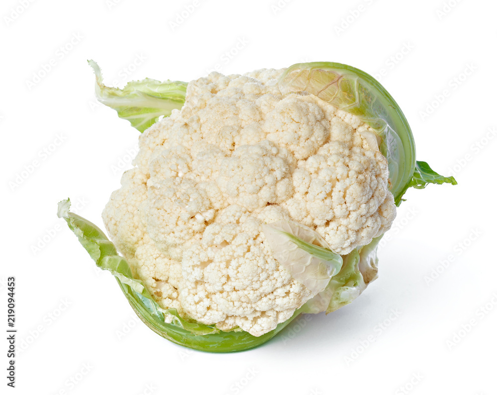 Wall mural Cauliflower isolated on white background - Wall murals