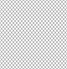 Fototapeta premium Seamless Fence pattern. Connection of protective grid elements. Vector