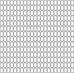 Fototapeta premium Abstract seamless geometric pattern with circles and rhombs. Simple black and white texture. Vector