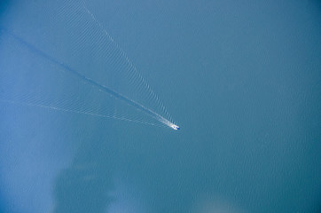 View on sea from height