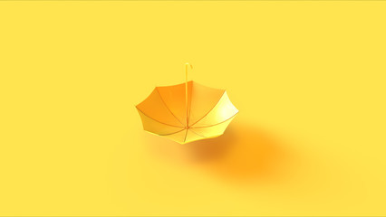 Yellow Umbrella 3d illustration
