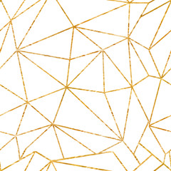 Goldgeometrischer Beschaffenheitshintergrund, nahtloses Muster der Vektorillustration