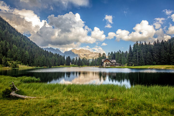 view of nambino lake italy
