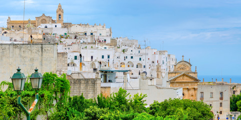 Panorama of the beautiful old town in southern Italy