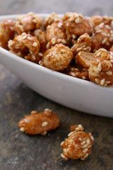 flavoured caramelised sesame mixed nut snacks