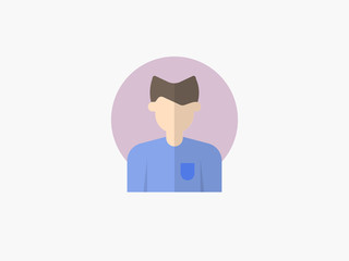 man cartoon avatar flat design icon