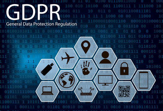GDPR concept vector illustration. General Data Protection Regulation.
