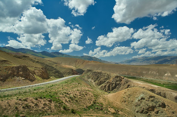 Road near Issyk-Kul lake,