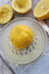 preparing fresh lemons