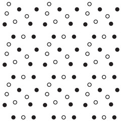 Fashionable black and white simple geometric shapes. Seamless pattern. Vector Illustration