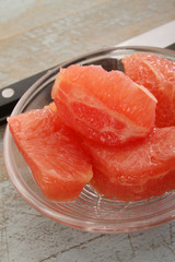 prepared grapefruit segments