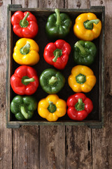 preparing fresh peppers