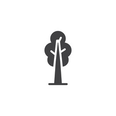 Tree plant vector icon. filled flat sign for mobile concept and web design. Ecology simple solid icon. Symbol, logo illustration. Pixel perfect vector graphics