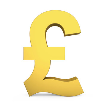 Pound Currency Sign Isolated