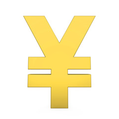 Yen / Yuan Currency Sign Isolated