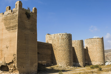 Fototapeta na wymiar Murallas defensivas de Almería