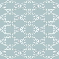 Seamless vector blue and white ornament. Modern background. Geometric modern pattern