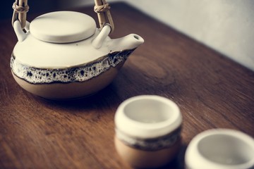 Japanese culture tea pot set