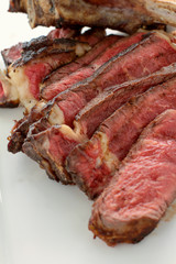 sliced rib steak