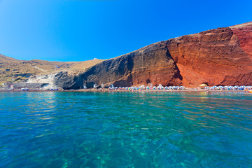 Fototapeta na wymiar Red Beach, Santorini, Griechenland