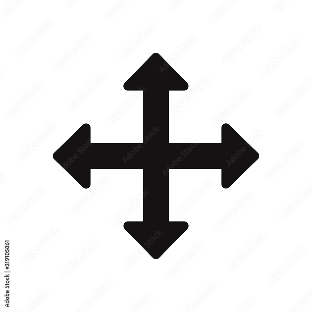 Poster move cursor vector icon