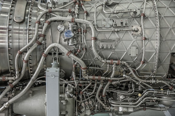Komplexe Flugzeugturbine (innen)
