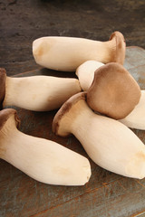 fresh uncooked mushrooms