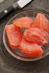 prepared grapefruit segments
