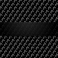 Fototapeta premium Black leather sofa background. Premium quality.