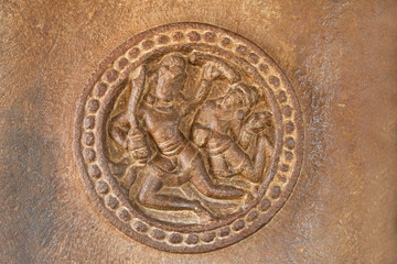 Flying Yaksha Couple, Aihole