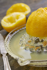 preparing fresh lemons