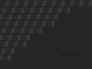 black dark abstract background square 3d modern paper