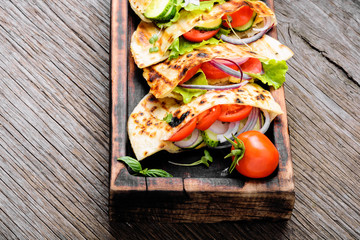 Vegetarian Pita Sandwich