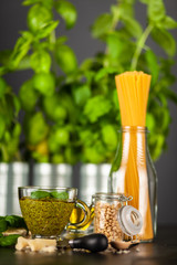 Pesto sauce in a bowl