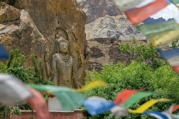 Future buddha or Maitreya Buddha 28th at Mulbekh village, Leh Ladakh, India