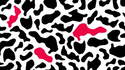 Bright modern pattern of various abstract shapes