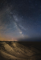 Milky way by Atlantic beach in Denmark