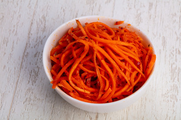 Appetizing korean carrot