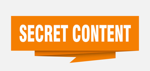 secret content