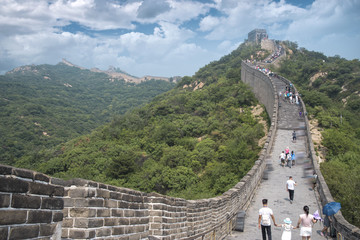 Vue sur la grande muraille de Chine