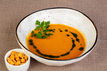 Cream pumpkin soup