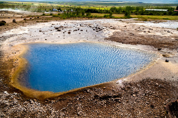 Islandia źródła geotermalne - obrazy, fototapety, plakaty