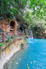 Fototapeta na wymiar Kawasan Falls in Cebu, Philippines