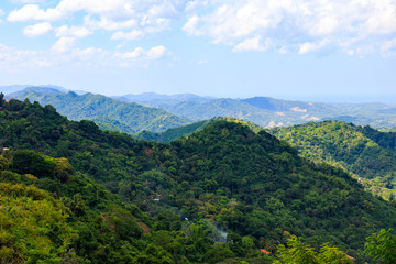 Fototapeta na wymiar Mountain View In Busay, Cebu City, Philippines