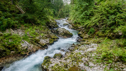 Slovenia Vintgar Gorge small river floating
