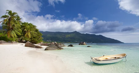 Paradiesstrand von Beau Vallon, Seychellen